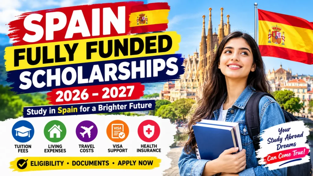 Spain Fully Funded Scholarships 2026–2027 for International Students